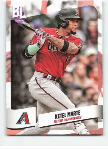 Baseball trading card of Ketel Marte from 2024 Topps Big League Diamondbacks