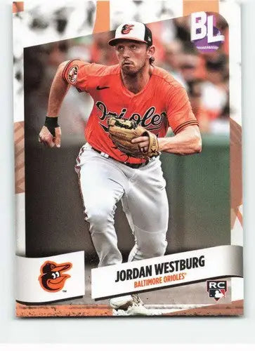 Original gloss Jordan Westburg baseball card from 2024 Topps Big League Orioles