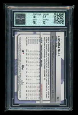 2024 Topps Big League Blue Foil Christian Yelich #274 Baseball Arena Club 10 - Baseball Card Single