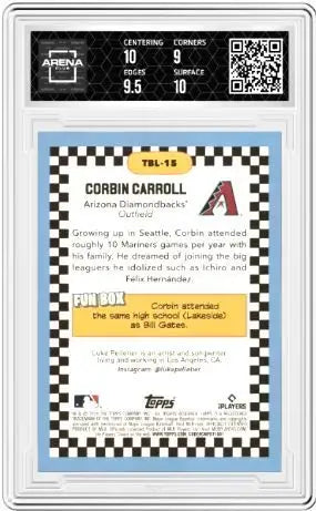 2024 Topps Big League Corbin Carroll #TBL-15 Big Leaguer Baseball Arena Club 9.5 - Baseball Card Single