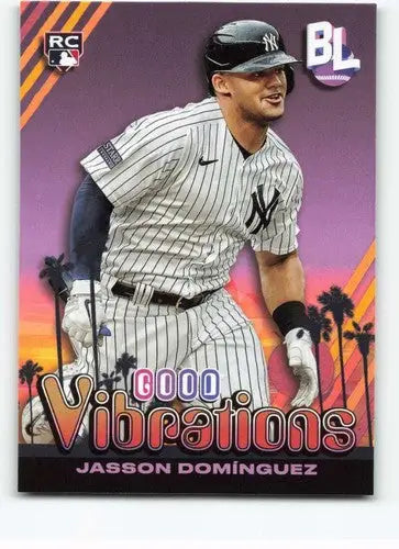 2024 Topps Big League Good Vibrations #GV-22 Jasson Dominguez NM-MT Yan ID:77348 - Baseball Card Single