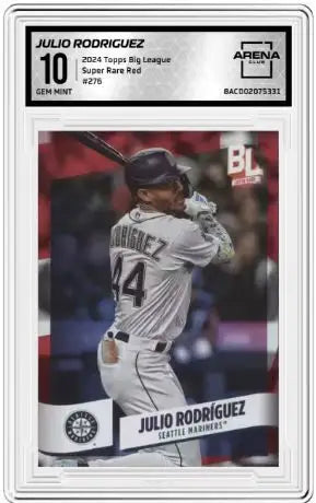 2024 Topps Big League Julio Rodriguez #276 Baseball Arena Club 10 - Baseball Card Single