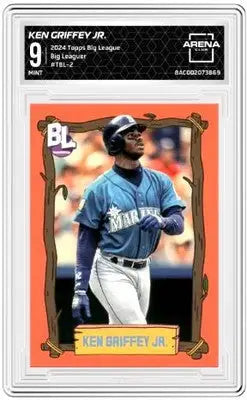 Graded Baseball Card of Ken Griffey Jr from 2024 Topps Big League Ken Griffey in Big League Baseball Arena Club