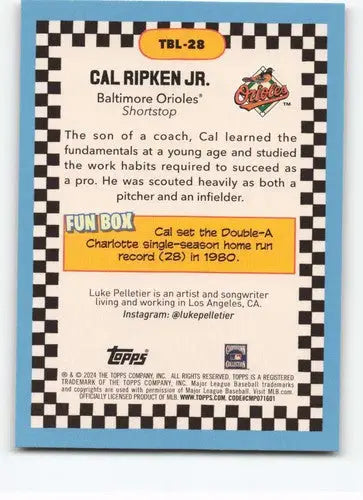 2024 Topps Big League Big Leaguer #TBL-28 Cal Ripken Jr. NM-MT Orioles ID:68829 - Baseball Card Single