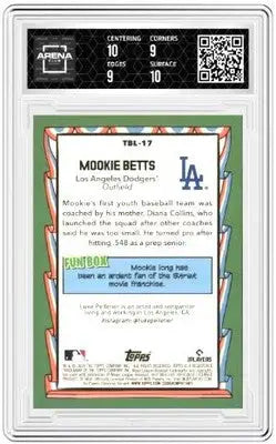 Graded Topps Big League Mookie Betts baseball card 9.5 from 2024 Big League Baseball Arena