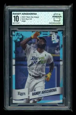 2024 Topps Big League Randy Arozarena #262 Rare Blue Foil Baseball Arena Club 10