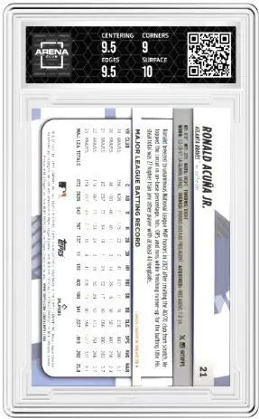 2024 Topps Big League Ronald Acuña Jr. #21 Baseball Arena Club 9.5 - Baseball Card Single
