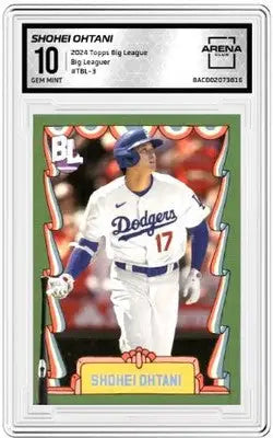 Graded baseball trading card of Shohei Ohtani from 2024 Topps Big League Big League Shohei collection