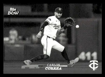 2024 Topps Black & White #3 Carlos Correa - Baseball Card Single