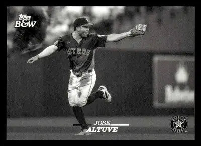 2024 Topps Black & White #40 Jose Altuve - Baseball Card Single