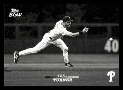 2024 Topps Black & White #6 Trea Turner - Baseball Card Single