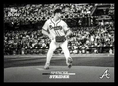 2024 Topps Black & White #82 Spencer Strider - Baseball Card Single