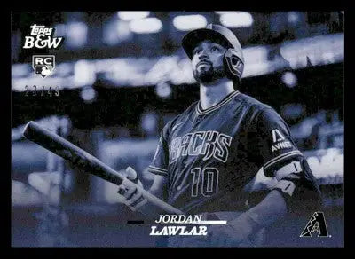 2024 Topps Black & White #91 Jordan Lawlar Blue #/49 - Baseball Card Single
