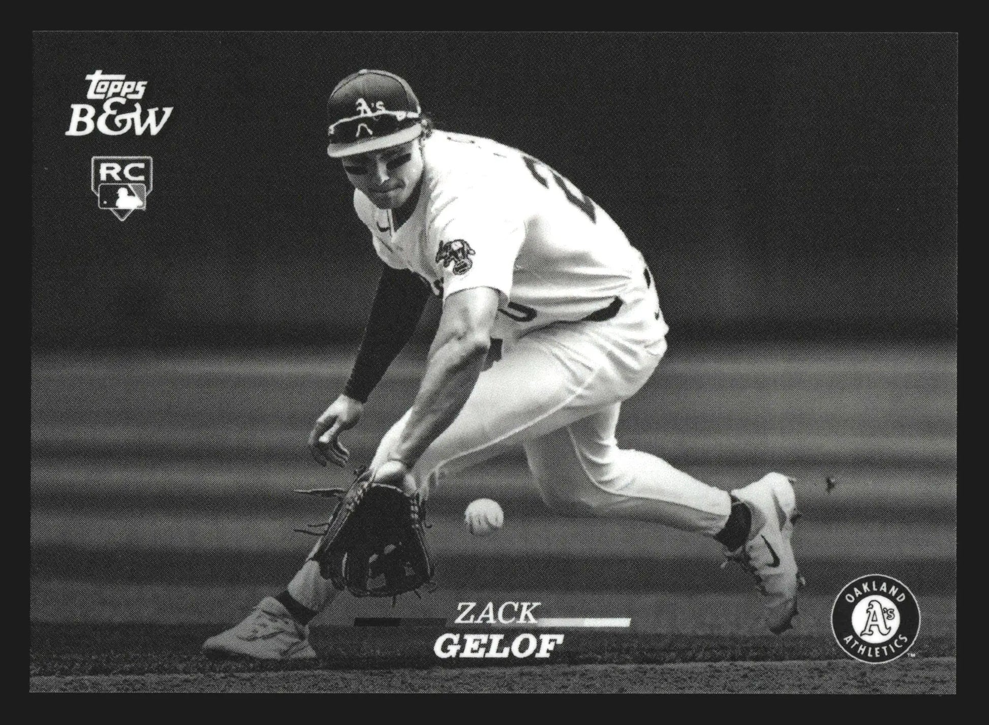 2024 Topps Black & White #94 Zack Gelof Athletics RC - Baseball Card Single