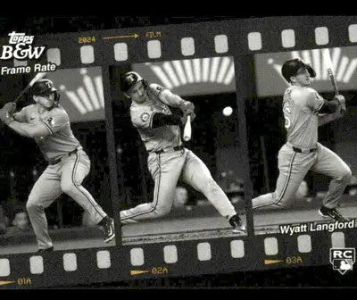 2024 Topps Black & White #FR6 Wyatt Langford Frame Rate - Baseball Card Single