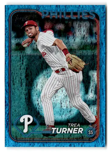 2024 Topps Blue Foil #352 Trea Turner NM-MT 849/999 Phillies ID:75320 - Baseball Card Single