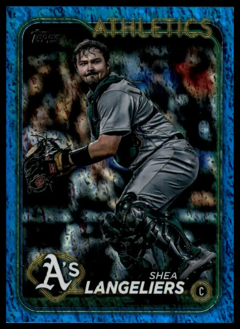 2024 Topps - Blue Holofoil Shea Langeliers 278 /999 Oakland Athletics NM - Baseball Card Single