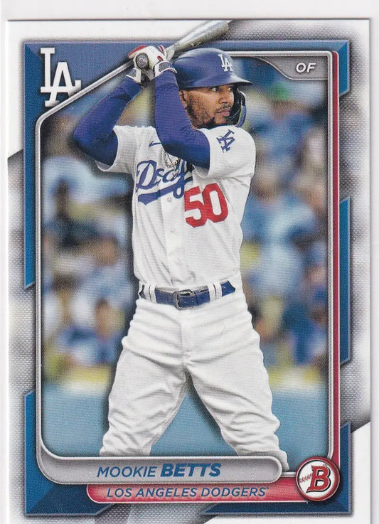 2024 TOPPS BOWMAN #40 MOOKIE BETTS- LOS ANGELES DODGERS - Baseball Card Single