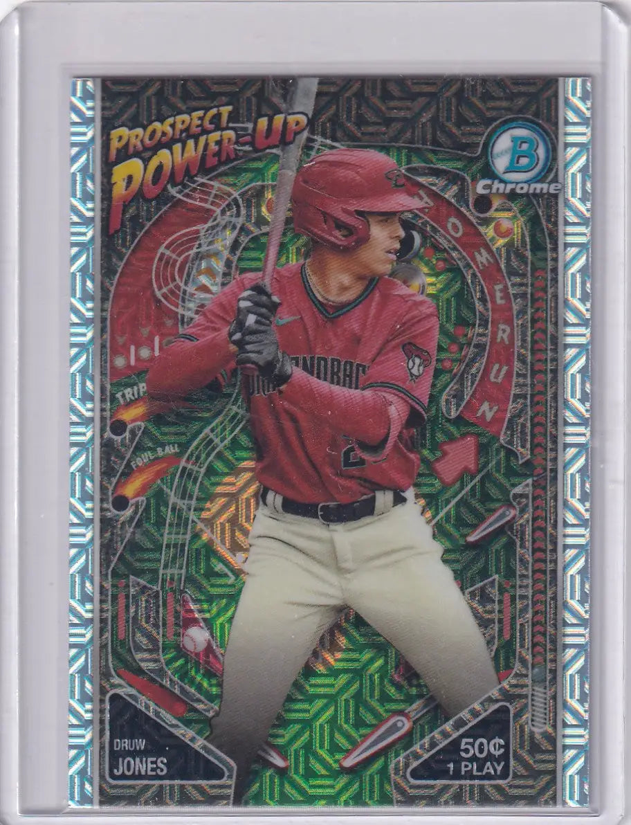 2024 TOPPS BOWMAN CHROME #PP-4 DRUW JONES POWER UP MOJO- ARIZONA DIAMONDBACKS - Baseball Card Single