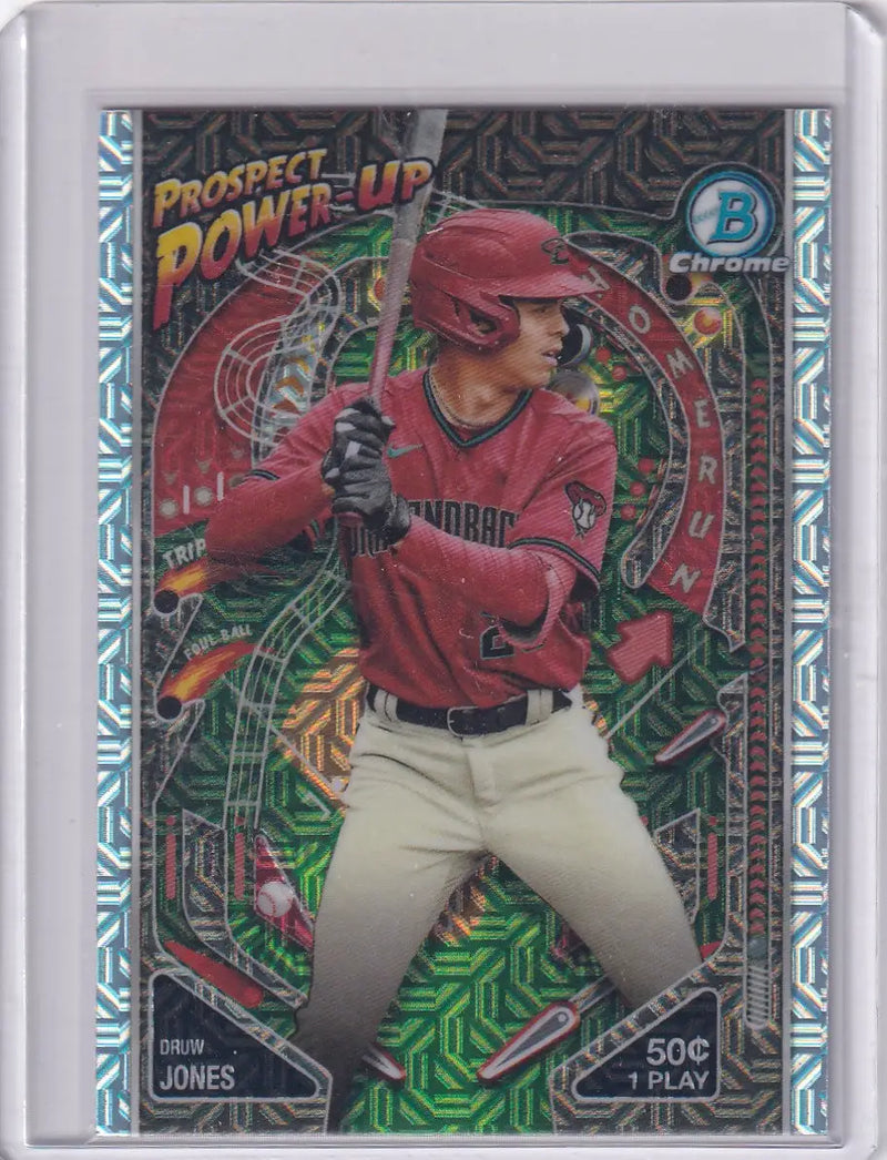 2024 TOPPS BOWMAN CHROME #PP-4 DRUW JONES POWER UP MOJO- ARIZONA DIAMONDBACKS - Baseball Card Single