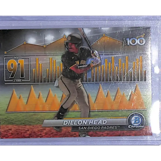 2024 Topps Bowman Chrome Top 100 #BTP-91 Dillon Head NM-MT San Diego Padres - Baseball Card Single