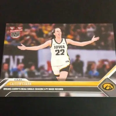 2024 Topps/Bowman NOW - Caitlin Clark #11. Iowa. NCAA 3 pointer record. NRMT+ - Basketball Card Single