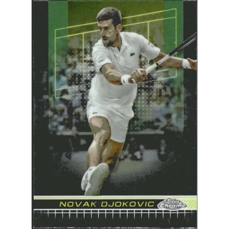 2024 Topps Chrome #1 Novak Djokovic EX Excellent Tennis Card - Tennis Card Single