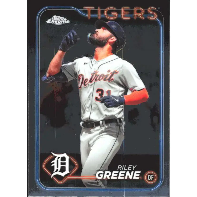 2024 Topps Chrome #101 Riley Greene NM-MT Detroit Tigers Baseball Card - Baseball Card Single