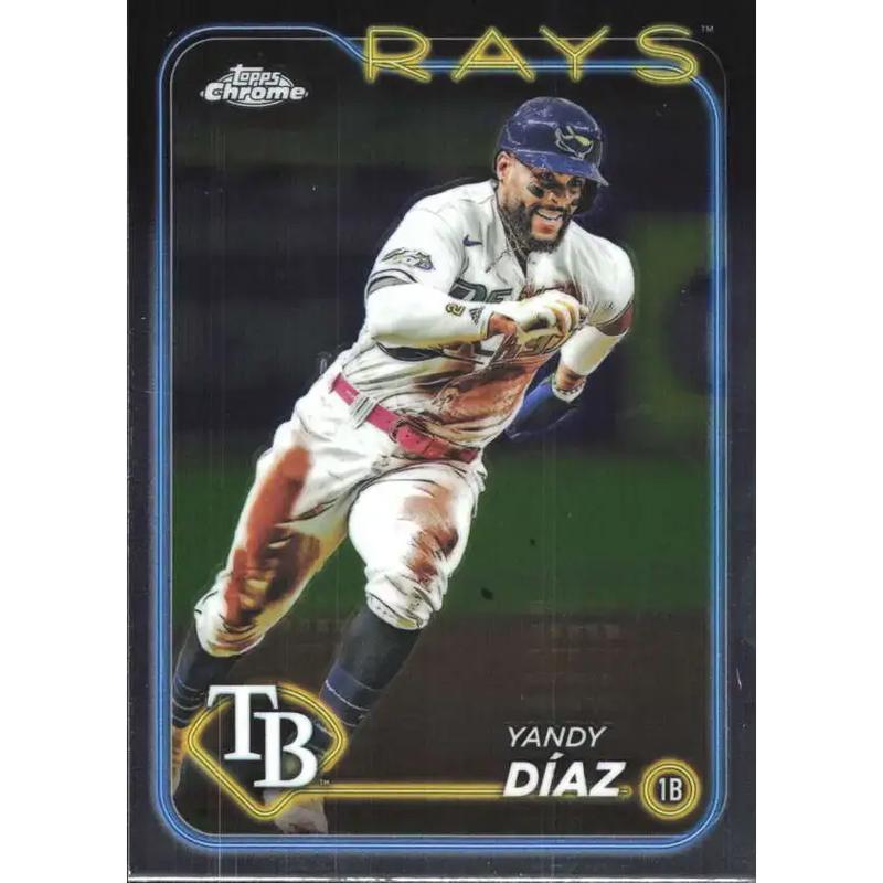 2024 Topps Chrome #107 Yandy Diaz NM-MT Tampa Bay Rays Baseball Card - Baseball Card Single