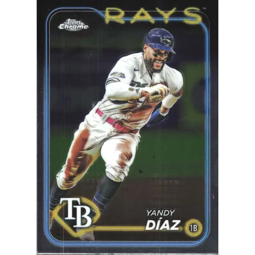2024 Topps Chrome #107 Yandy Diaz NM-MT Tampa Bay Rays Baseball Card - Baseball Card Single