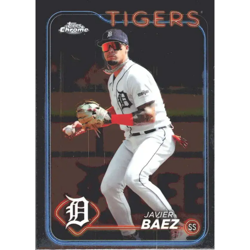2024 Topps Chrome #109 Javier Baez NM-MT Detroit Tigers Baseball Card - Baseball Card Single
