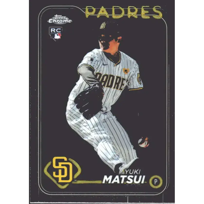 2024 Topps Chrome #116 Yuki Matsui NM-MT RC Rookie San Diego Padres Baseball Card - Baseball Card Single