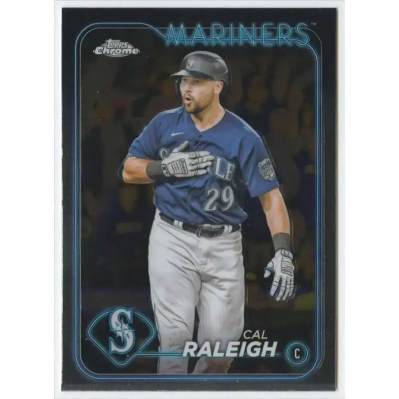 2024 Topps Chrome #119 Cal Raleigh NM-MT Seattle Mariners Baseball Card - Baseball Card Single