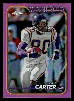 2024 Topps Chrome #119 Cris Carter Pink Refractor - Football Card Single