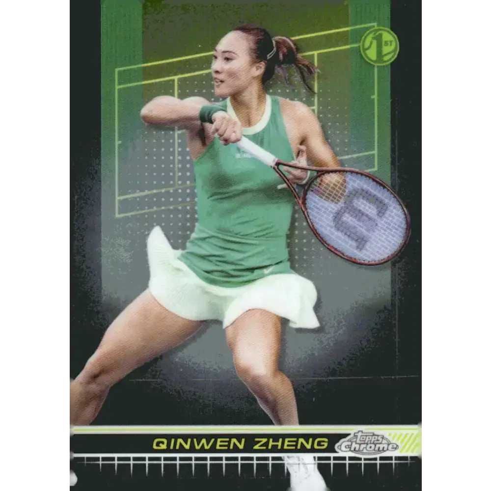 2024 Topps Chrome #119 Qinwen Zheng EX Excellent Tennis Card - Tennis Card Single
