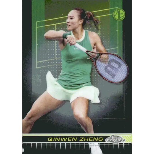 2024 Topps Chrome #119 Qinwen Zheng EX Excellent Tennis Card - Tennis Card Single
