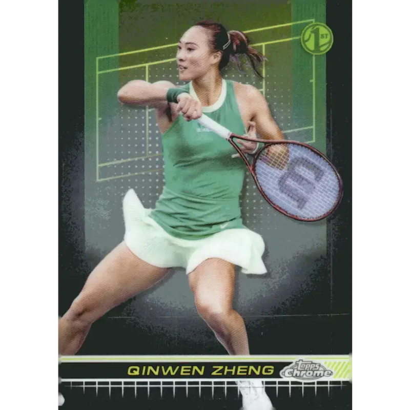2024 Topps Chrome #119 Qinwen Zheng EX Excellent Tennis Card - Tennis Card Single
