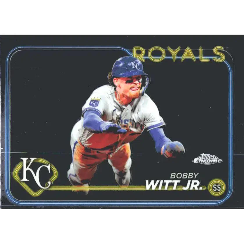 2024 Topps Chrome #120 Bobby Witt Jr. NM-MT Kansas City Royals Baseball Card - Baseball Card Single