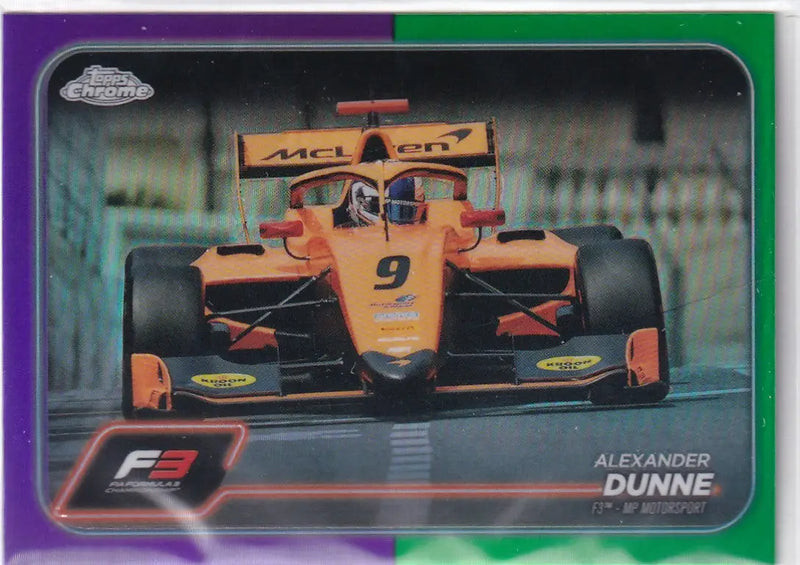 2024 TOPPS CHROME #123 ALEXANDER DUNNE GREEN PURPLE- MP MOTORSPORT - Other