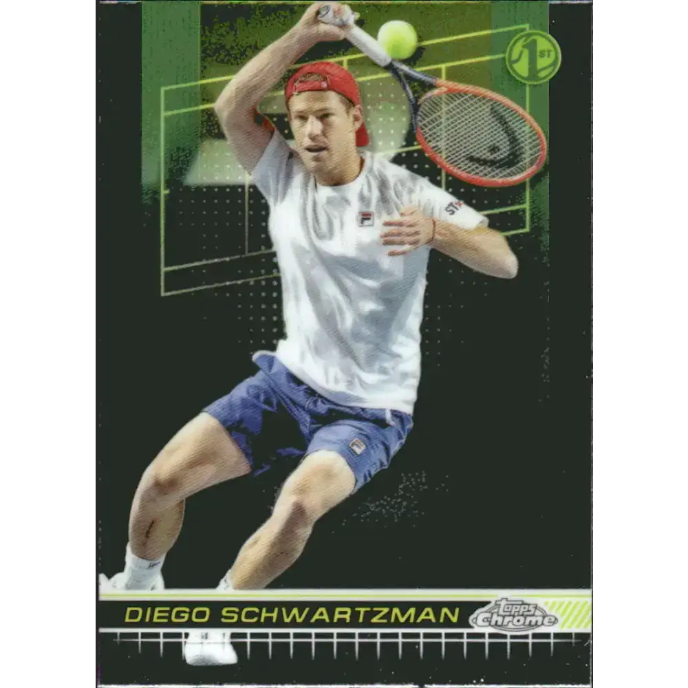 2024 Topps Chrome #124 Diego Schwartzman EX Excellent Tennis Card - Tennis Card Single