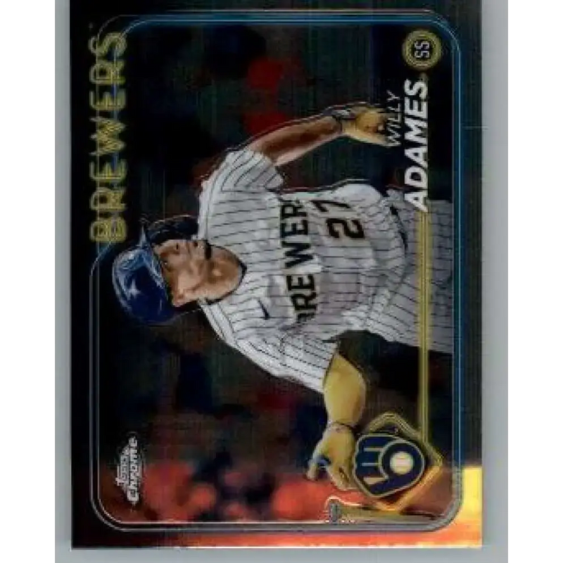 2024 Topps Chrome #126 Willy Adames NM-MT Milwaukee Brewers Baseball Card - Baseball Card Single
