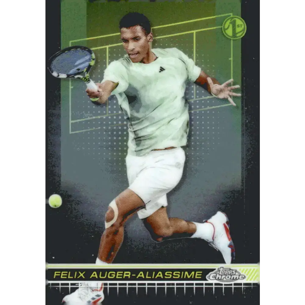 2024 Topps Chrome #127 Felix Auger-Aliassime EX Excellent Tennis Card - Tennis Card Single
