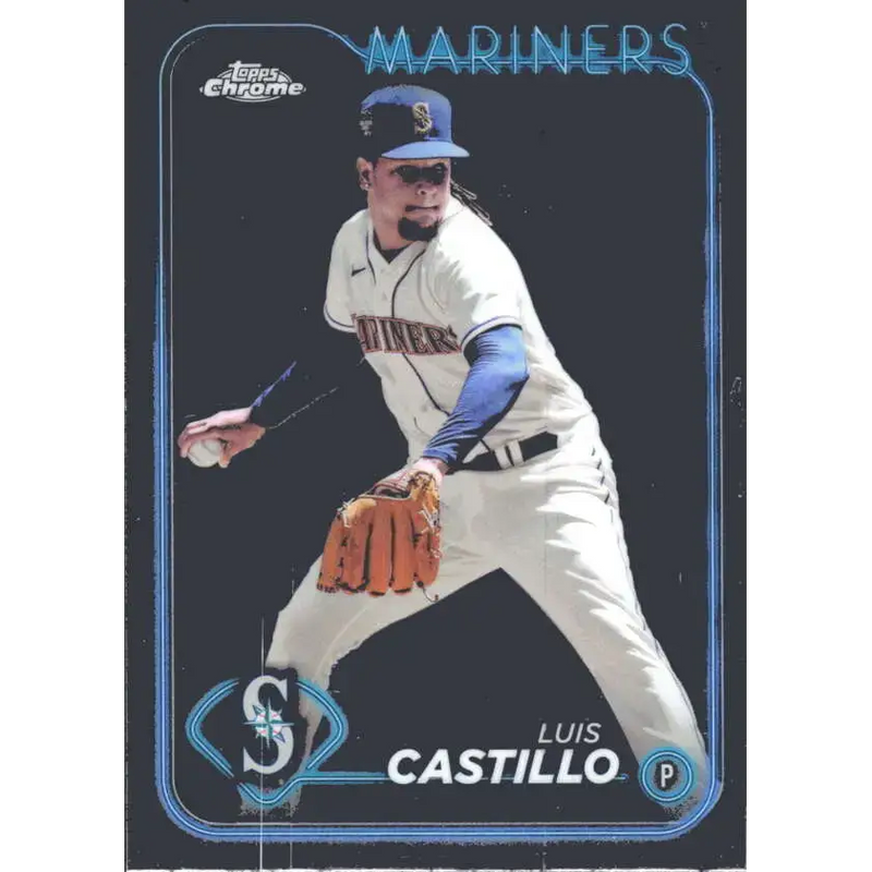 2024 Topps Chrome #129 Luis Castillo NM-MT Seattle Mariners Baseball Card - Baseball Card Single