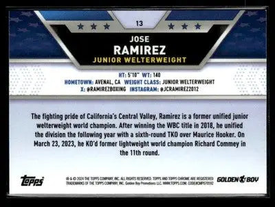 2024 Topps Chrome #13 Jose Ramirez - Baseball Card Single