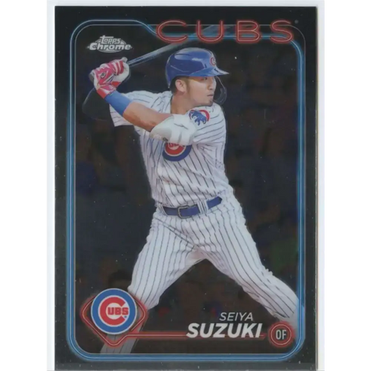 2024 Topps Chrome #13 Seiya Suzuki NM-MT Chicago Cubs Baseball Card - Baseball Card Single