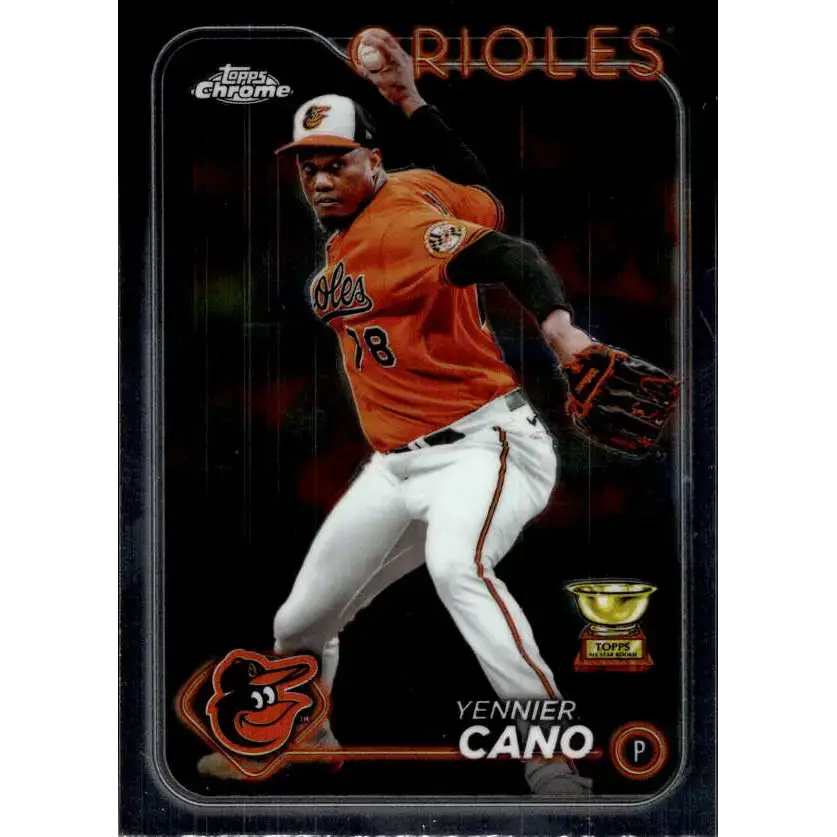 2024 Topps Chrome #130 Yennier Cano NM-MT Baltimore Orioles Baseball Card - Baseball Card Single