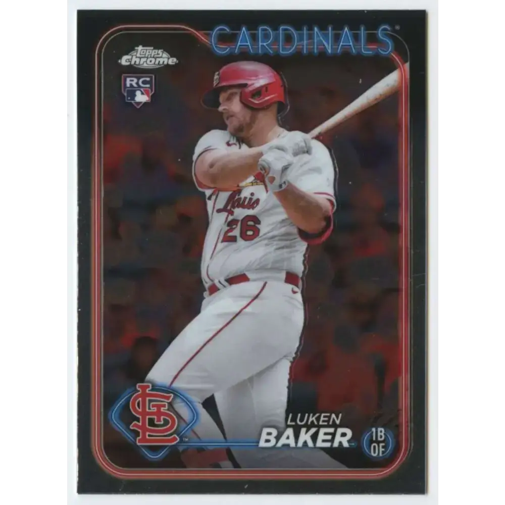 2024 Topps Chrome #132 Luken Baker NM-MT RC Rookie St Louis Cardinals Baseball Card - Baseball Card Single