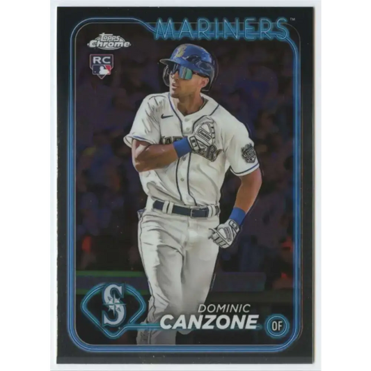 2024 Topps Chrome #133 Dominic Canzone NM-MT RC Rookie Seattle Mariners Baseball Card - Baseball Card Single