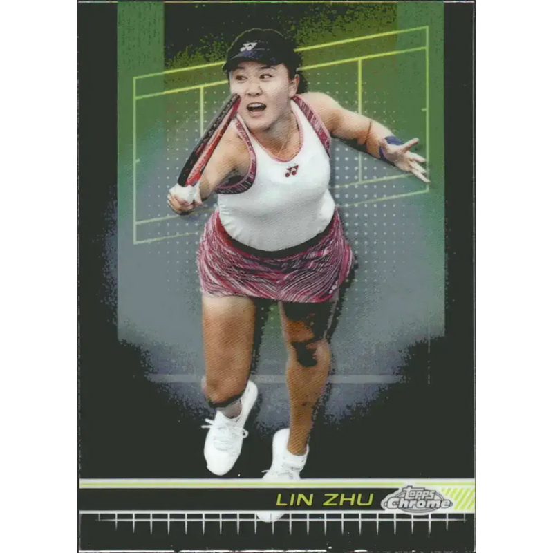 2024 Topps Chrome #133 Lin Zhu EX Excellent Tennis Card - Tennis Card Single