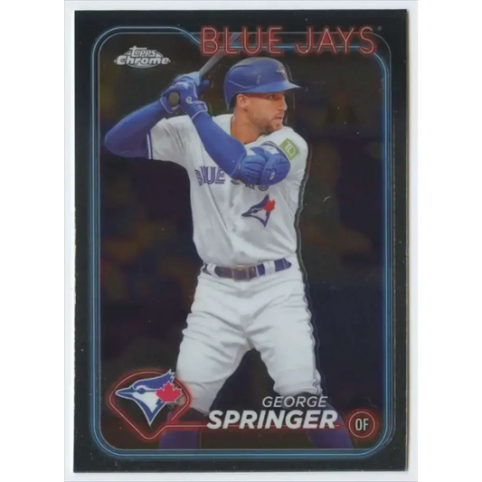 2024 Topps Chrome #134 George Springer NM-MT Toronto Blue Jays Baseball Card - Baseball Card Single
